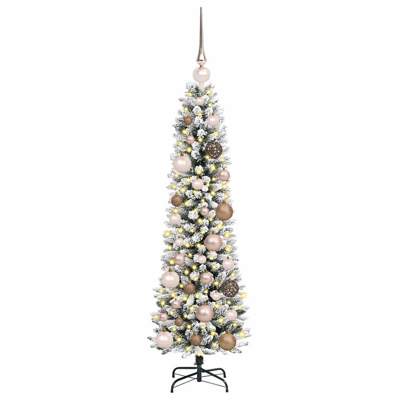 Chargez l'image dans la visionneuse de la galerie, Vidaxl kunstkerstboom met 150 led wit 120 cm pvc en metaal en plastic
