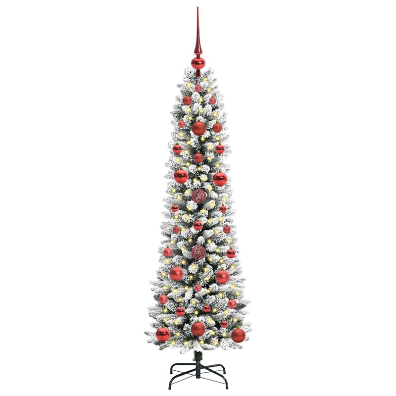Chargez l'image dans la visionneuse de la galerie, Vidaxl kunstkerstboom met 150 led wit 120 cm pvc en metaal en plastic
