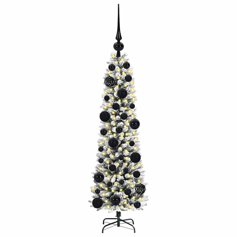 Afbeelding laden in galerijviewer, Vidaxl kunstkerstboom met 150 led wit 120 cm pvc en metaal en plastic
