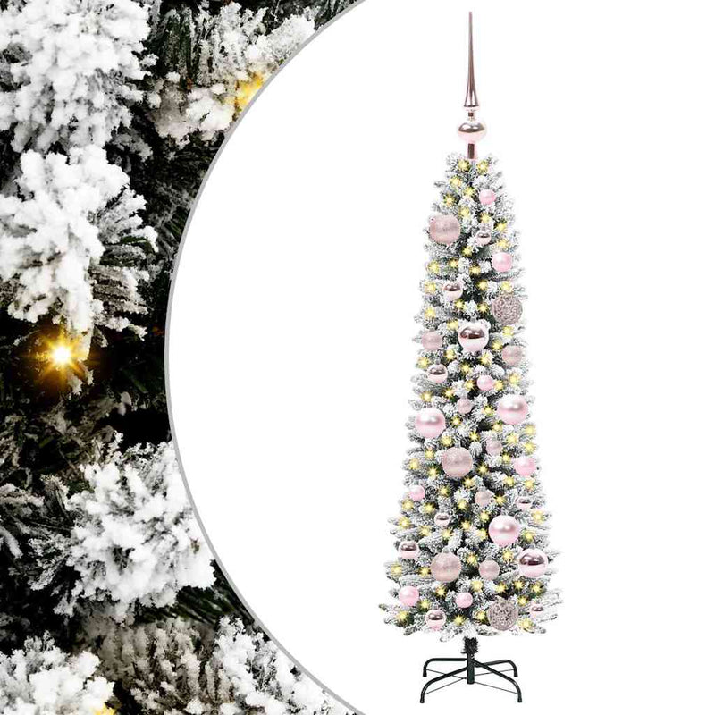 Chargez l'image dans la visionneuse de la galerie, Vidaxl kunstkerstboom met 150 led wit 120 cm pvc en metaal en plastic
