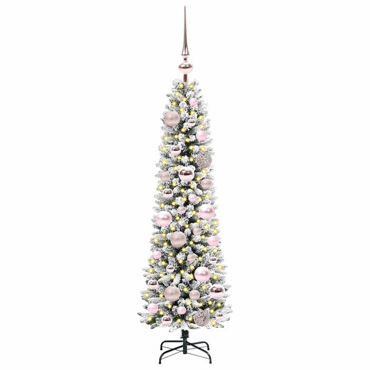 Vidaxl kunstkerstboom met 150 led wit 120 cm pvc en metaal en plastic