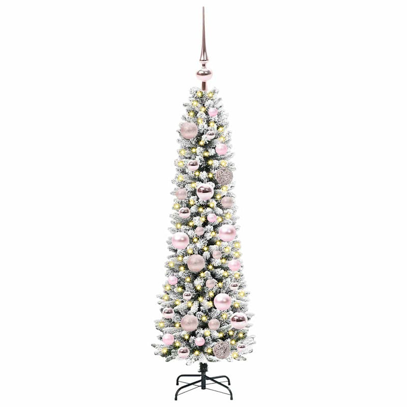 Chargez l'image dans la visionneuse de la galerie, Vidaxl kunstkerstboom met 150 led wit 120 cm pvc en metaal en plastic
