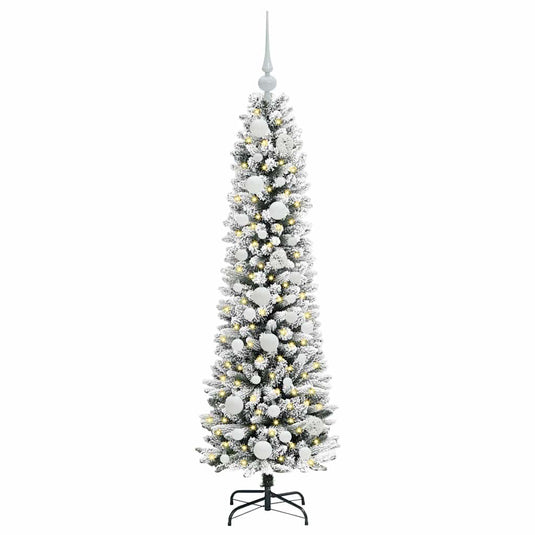 Vidaxl kunstkerstboom met 150 led wit 120 cm pvc en metaal en plastic