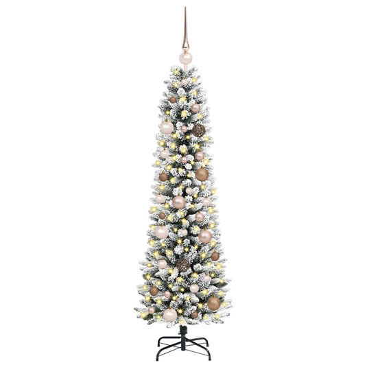 Vidaxl kunstkerstboom met 150 led wit 150 cm pvc en metaal en plastic