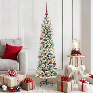 Vidaxl kunstkerstboom met 150 led wit 150 cm pvc en metaal en plastic