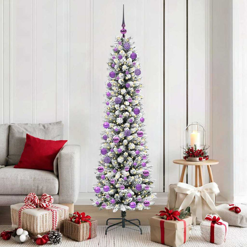 ギャラリービューアに画像をロードする, Vidaxl kunstkerstboom met 300 led wit 180 cm pvc en metaal en plastic
