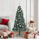 Vidaxl kunstkerstboom met lichtjes en ballenset groen 150 cm pet