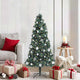 Vidaxl kunstmatige voorverlichte kerstboom met ballenset groen 150 cm