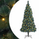 Vidaxl kunst kerstboom met verlichting met 300 led groen 180 cm pet