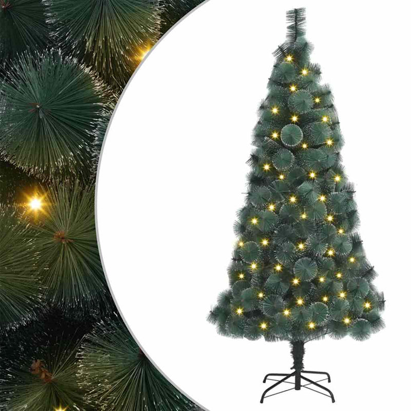 ギャラリービューアに画像をロードする, Vidaxl kunst kerstboom met verlichting met 300 led groen 180 cm pet
