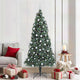 Vidaxl kunstmatige voorverlichte kerstboom met ballenset groen 210 cm