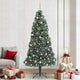 Vidaxl kunst kerstboom met verlichting en ballenset groen 240 cm pet