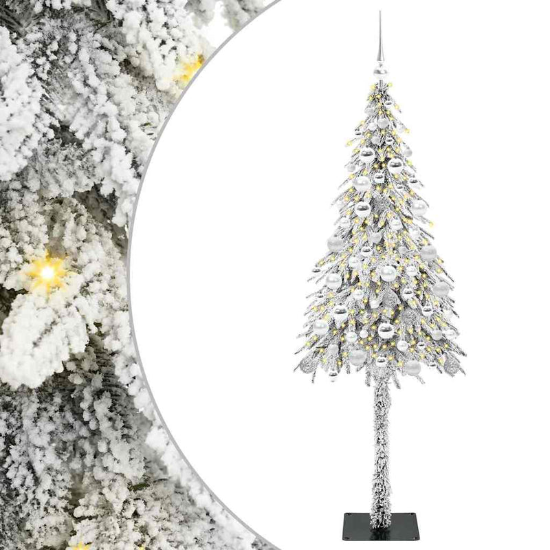 Afbeelding laden in galerijviewer, Vidaxl kerstboom met 300 led met standaard wit 180 cm pe en staal
