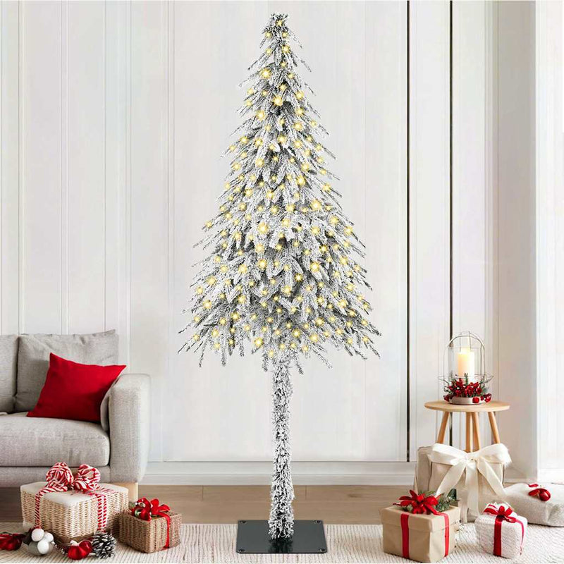 Afbeelding laden in galerijviewer, Vidaxl kerstboom met 300 led met standaard wit 210 cm pe en staal
