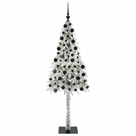Vidaxl kerstboom met 300 led met standaard wit 210 cm pe en staal