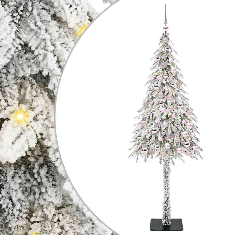 Afbeelding laden in galerijviewer, Vidaxl kerstboom met 300 led met standaard wit 210 cm pe en staal
