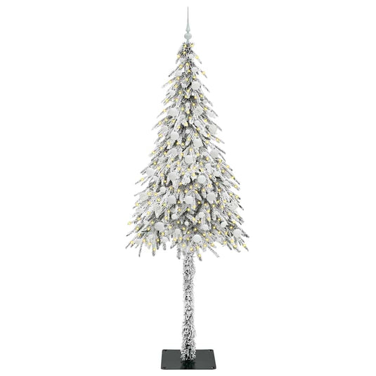 Vidaxl kerstboom met 300 led met standaard wit 210 cm pe en staal