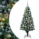 Vidaxl kunstkerstboom groen 180 cm pvc en staal en kunststof