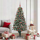 Vidaxl kunstkerstboom groen 180 cm pvc en staal en kunststof