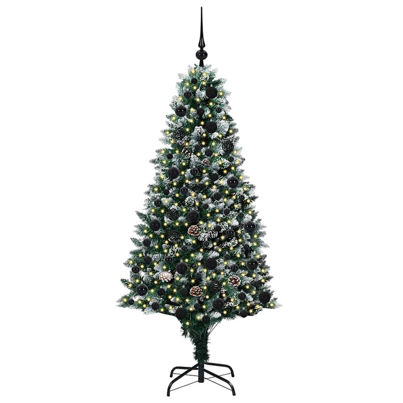 ギャラリービューアに画像をロードする, Vidaxl kunstkerstboom groen 180 cm pvc en staal en kunststof
