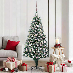 Vidaxl kunstkerstboom groen 180 cm pvc en staal en kunststof