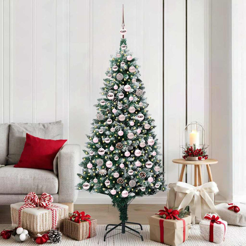 ギャラリービューアに画像をロードする, Vidaxl kunstkerstboom groen 180 cm pvc en staal en kunststof
