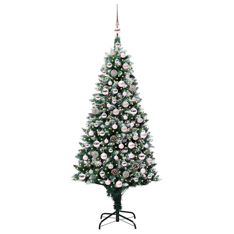 ギャラリービューアに画像をロードする, Vidaxl kunstkerstboom groen 180 cm pvc en staal en kunststof
