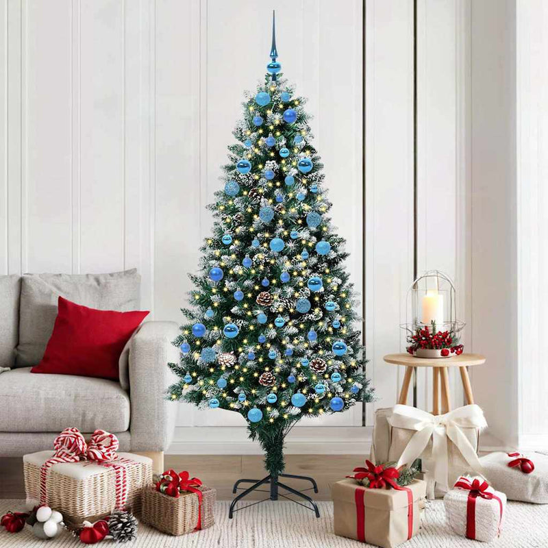 Afbeelding laden in galerijviewer, Vidaxl kunstkerstboom groen 180 cm pvc en staal en kunststof
