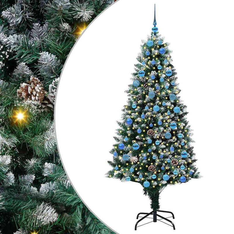 Afbeelding laden in galerijviewer, Vidaxl kunstkerstboom groen 180 cm pvc en staal en kunststof

