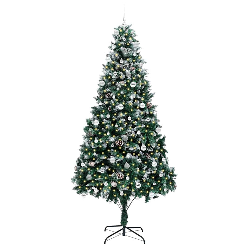 Afbeelding laden in galerijviewer, Vidaxl kunstkerstboom groen 240 cm pvc en staal en kunststof
