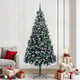 Vidaxl kunstkerstboom groen 240 cm pvc en staal en kunststof