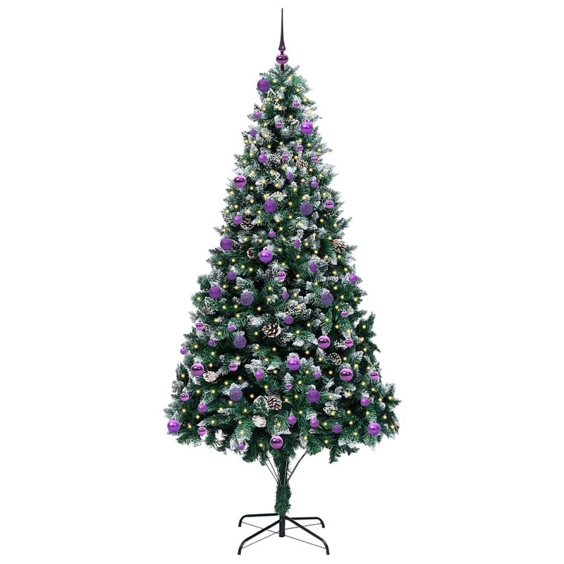 Afbeelding laden in galerijviewer, Vidaxl kunstkerstboom groen 240 cm pvc en staal en kunststof
