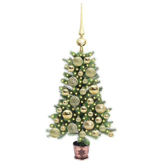 Vidaxl kerstboom met 150 led met standaard groen 65 cm pe