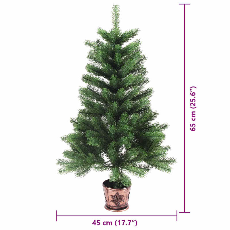 Afbeelding laden in galerijviewer, Vidaxl kerstboom met 150 led met standaard groen 65 cm pe
