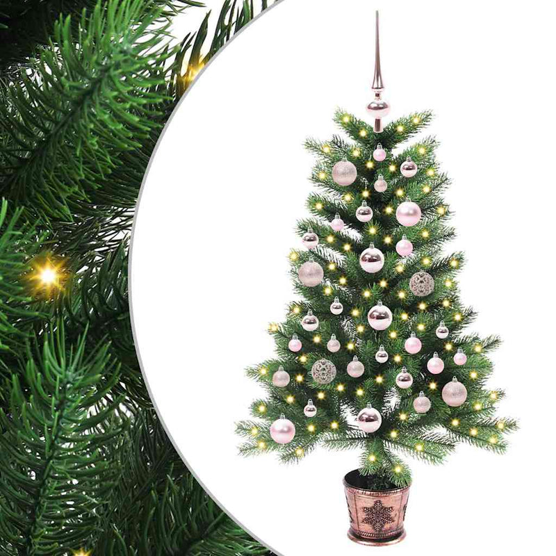 Chargez l'image dans la visionneuse de la galerie, Vidaxl kerstboom met 150 led met standaard groen 90 cm pe
