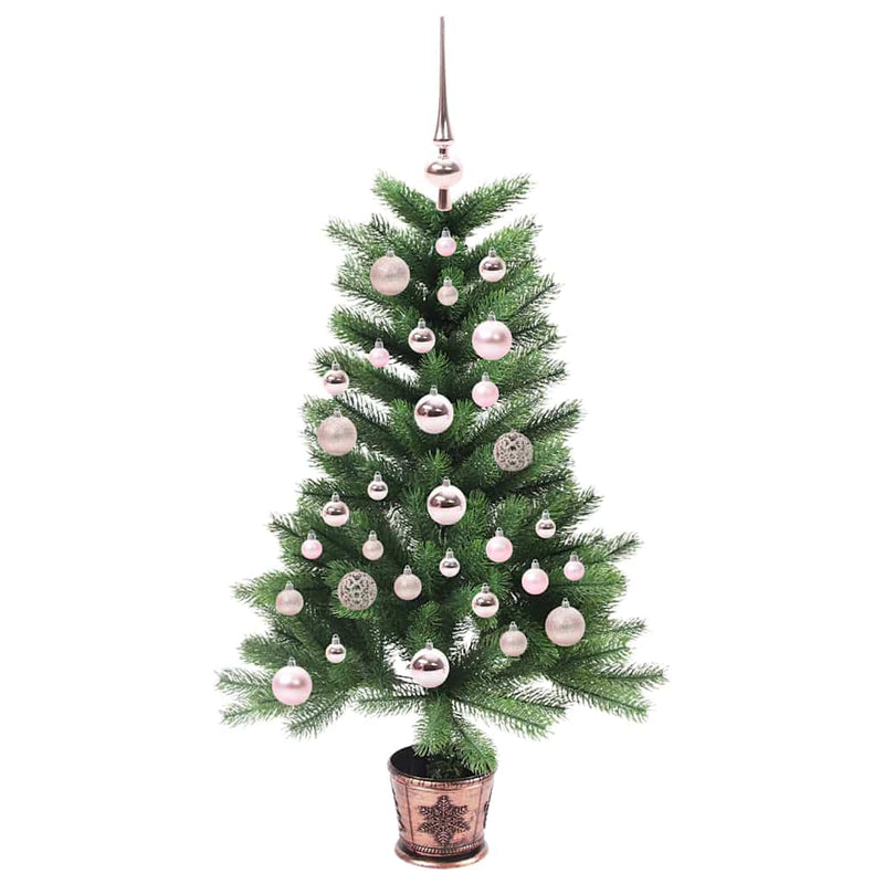 Chargez l'image dans la visionneuse de la galerie, Vidaxl kerstboom met 150 led met standaard groen 90 cm pe
