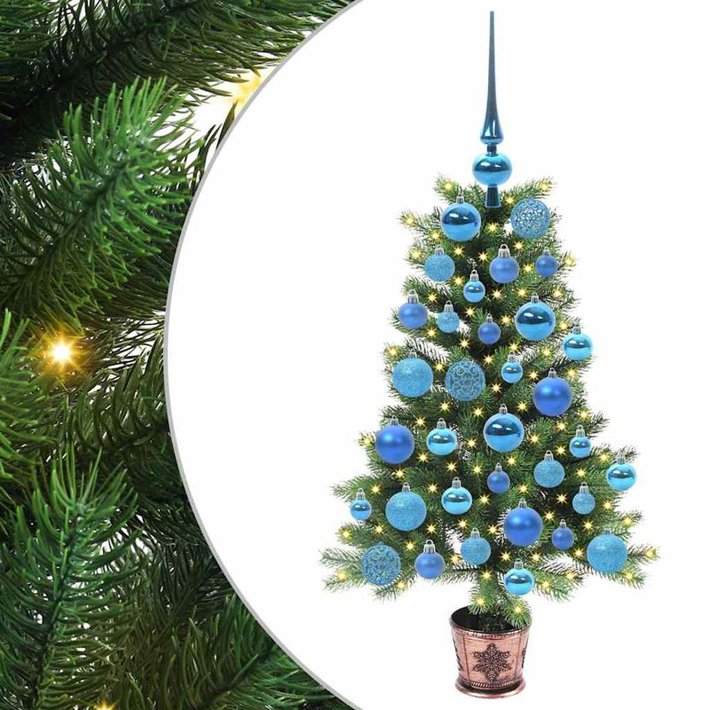 Chargez l'image dans la visionneuse de la galerie, Vidaxl kerstboom met 150 led met standaard groen 90 cm pe
