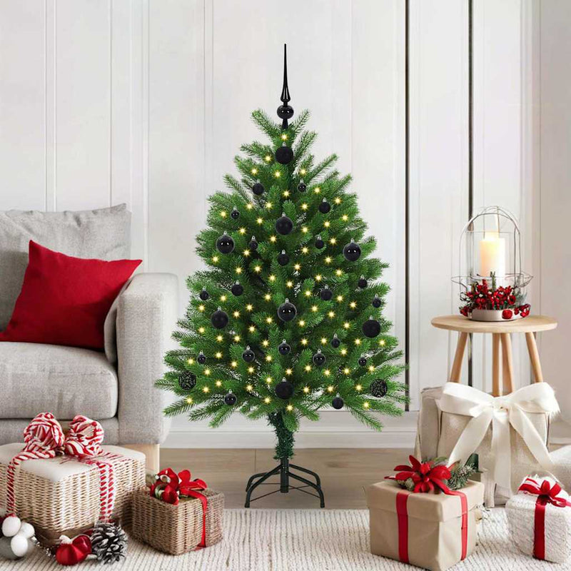 Afbeelding laden in galerijviewer, Vidaxl kerstboom met 150 led met standaard groen 120 cm pe

