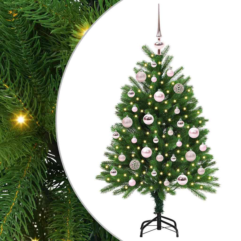 Chargez l'image dans la visionneuse de la galerie, Vidaxl kerstboom met 150 led met standaard groen 120 cm pe

