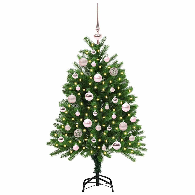 Chargez l'image dans la visionneuse de la galerie, Vidaxl kerstboom met 150 led met standaard groen 120 cm pe
