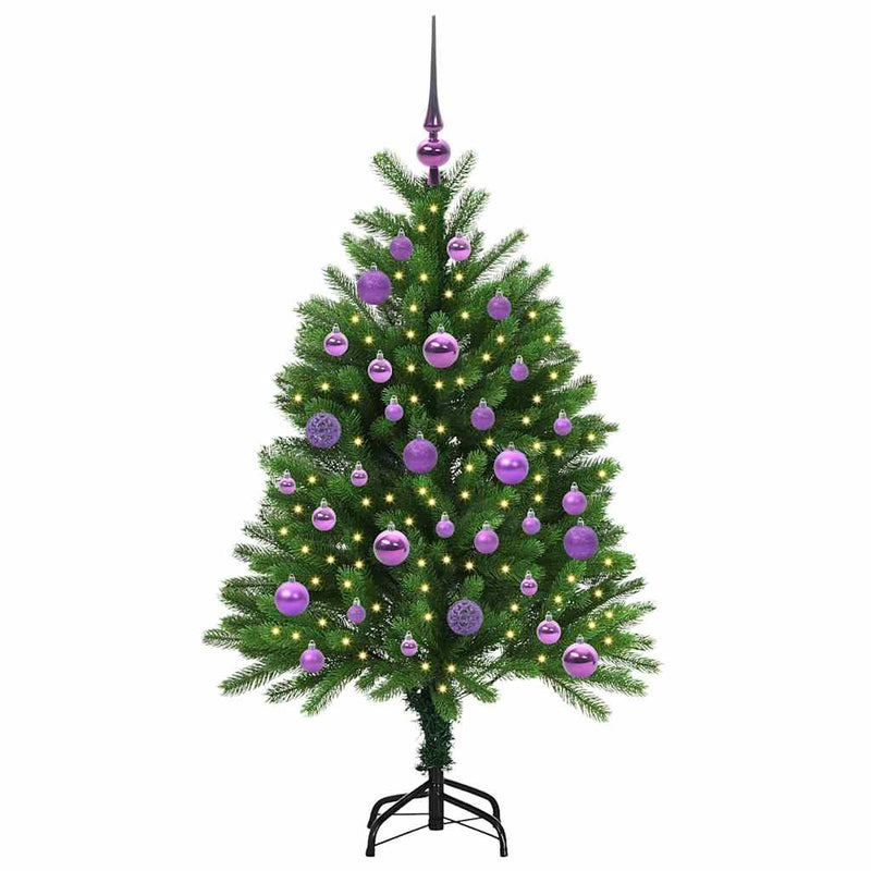 Afbeelding laden in galerijviewer, Vidaxl kerstboom met 150 led met standaard groen 120 cm pe
