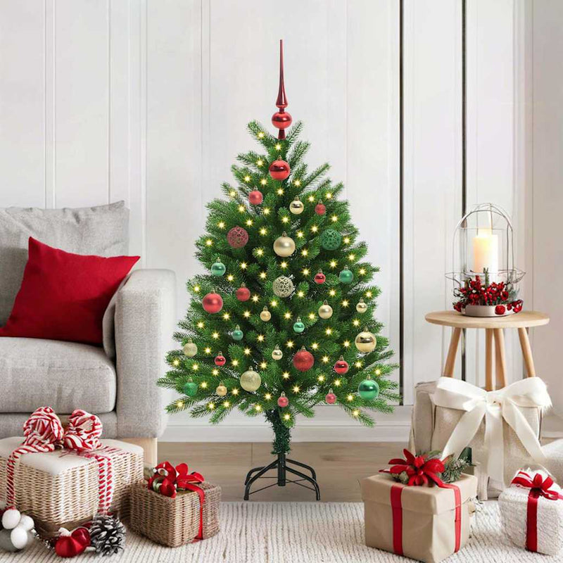 Afbeelding laden in galerijviewer, Vidaxl kerstboom met 150 led met standaard groen 120 cm pe
