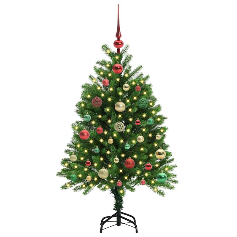 Afbeelding laden in galerijviewer, Vidaxl kerstboom met 150 led met standaard groen 120 cm pe
