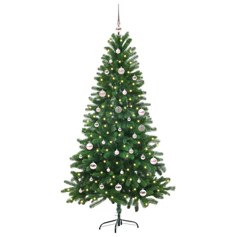 Chargez l'image dans la visionneuse de la galerie, Vidaxl kerstboom met 150 led met standaard groen 150 cm pe

