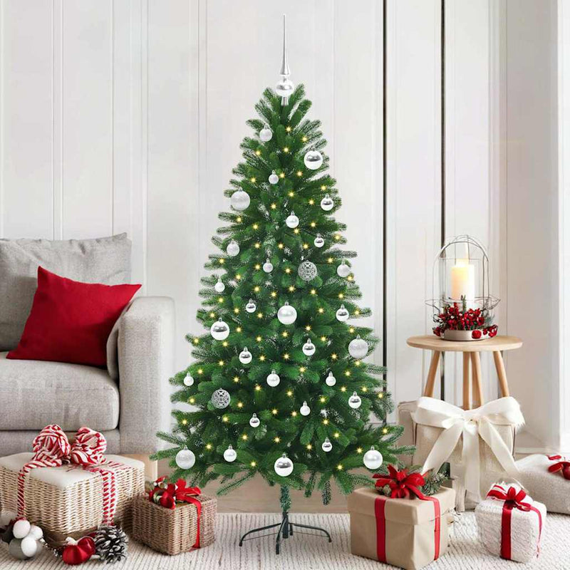 Chargez l'image dans la visionneuse de la galerie, Vidaxl kerstboom met 150 led met standaard groen 150 cm pe
