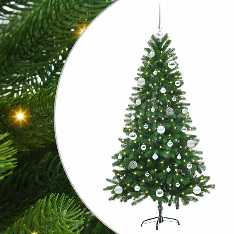 Chargez l'image dans la visionneuse de la galerie, Vidaxl kerstboom met 150 led met standaard groen 150 cm pe
