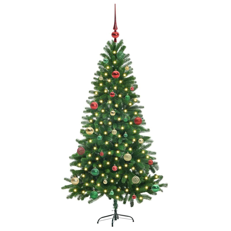 ギャラリービューアに画像をロードする, Vidaxl kerstboom met 150 led met standaard groen 150 cm pe
