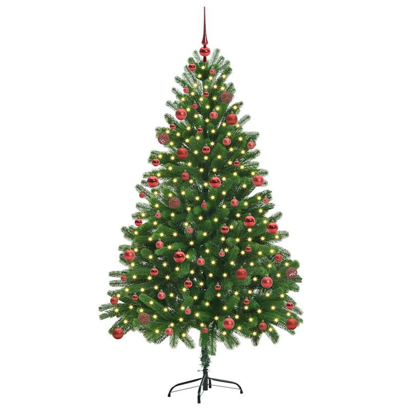 ギャラリービューアに画像をロードする, Vidaxl kerstboom met 300 led met standaard groen 180 cm pe

