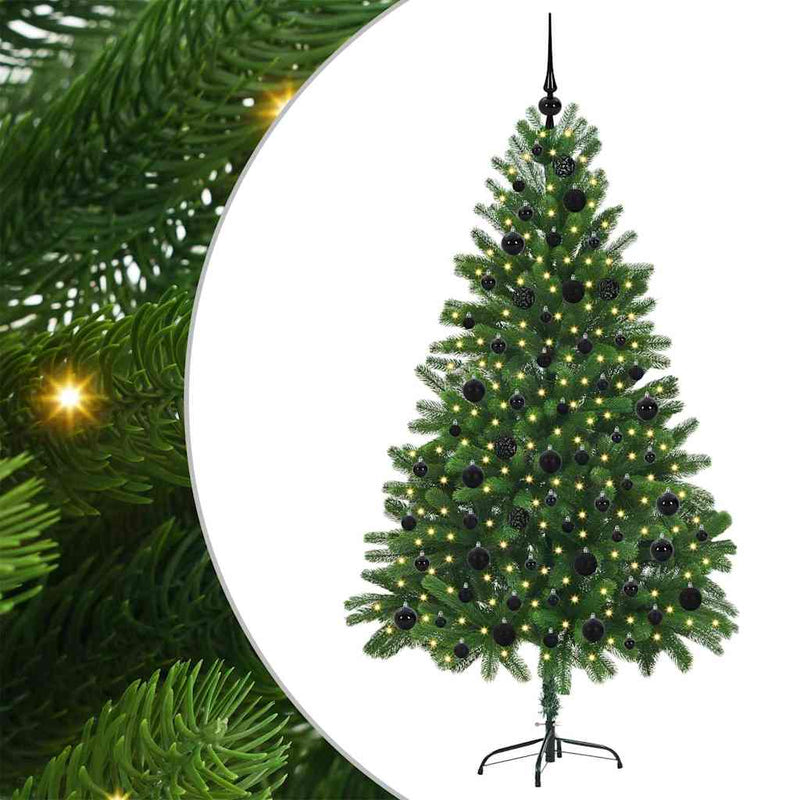 Afbeelding laden in galerijviewer, Vidaxl kerstboom met 300 led met standaard groen 180 cm pe
