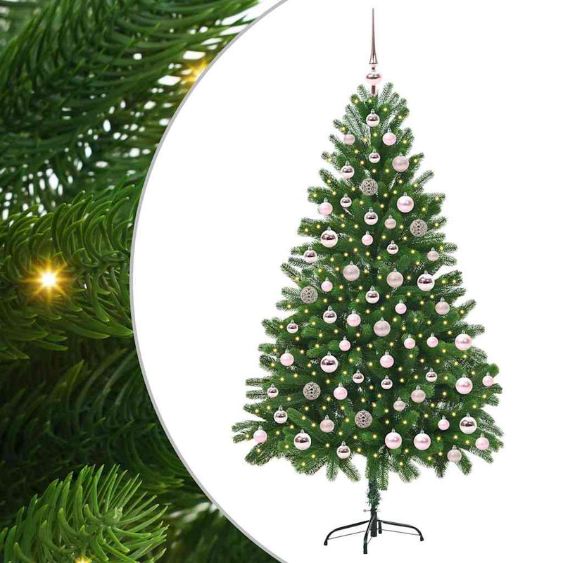 Afbeelding laden in galerijviewer, Vidaxl kerstboom met 300 led met standaard groen 180 cm pe
